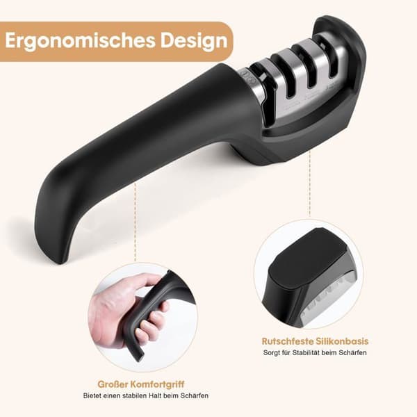 4-i-1 Knivsliber - Professionel Sliber - Ergonomisk Køkken