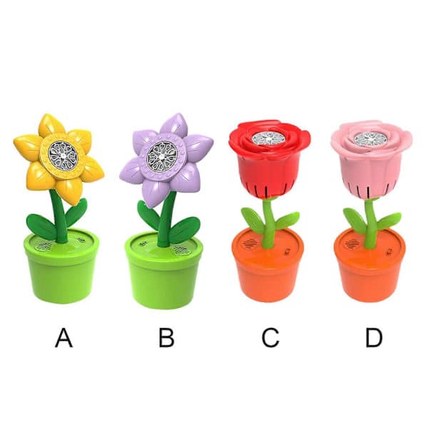 Barnas Blomsterboblemaskin med Lys og Musikk