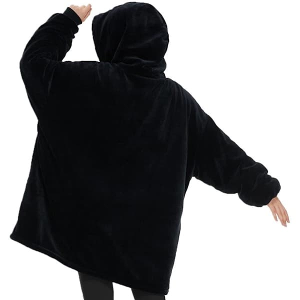 Snuggie Oversized Tæppe Hoodie Mørkeblå