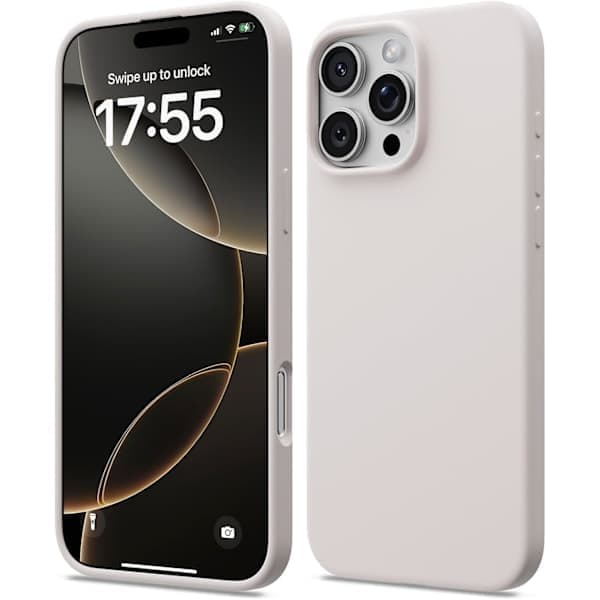 Flytende silikondeksel til iPhone 16 Pro Max, støtsikkert mykt telefondeksel, full beskyttelse, rosa iPhone 16 Pro Max Pink iPhone 16 Pro Max