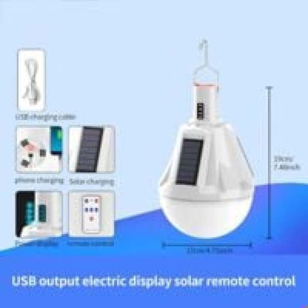LED-lamppu - Langaton aurinkolamppu - Nopea USB-lataus