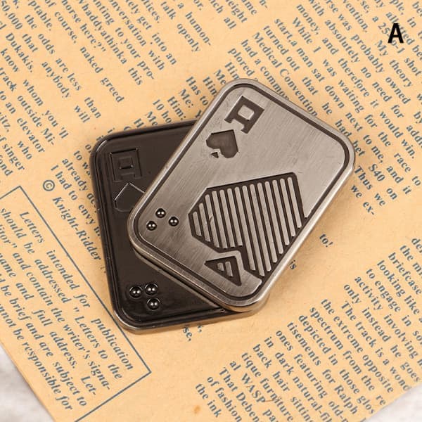 Slider Poker A K Metall Push Card EDC Spinners A Onesize