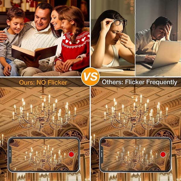 25W Halogen Kertepærer, 5-pak E14 Halogen Kertepærer, 220V, Dæmpbare Energibesparende Halogenpærer