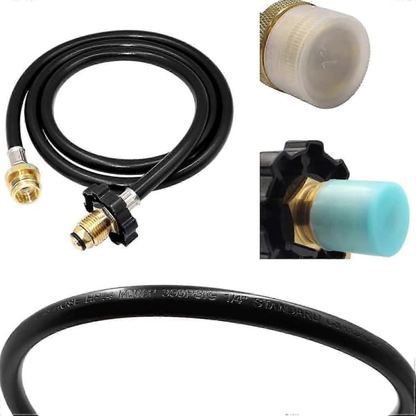 2-pak propanadaptersslange 0,45 kg til 9 kg, til Buddy Heater, Coleman komfur