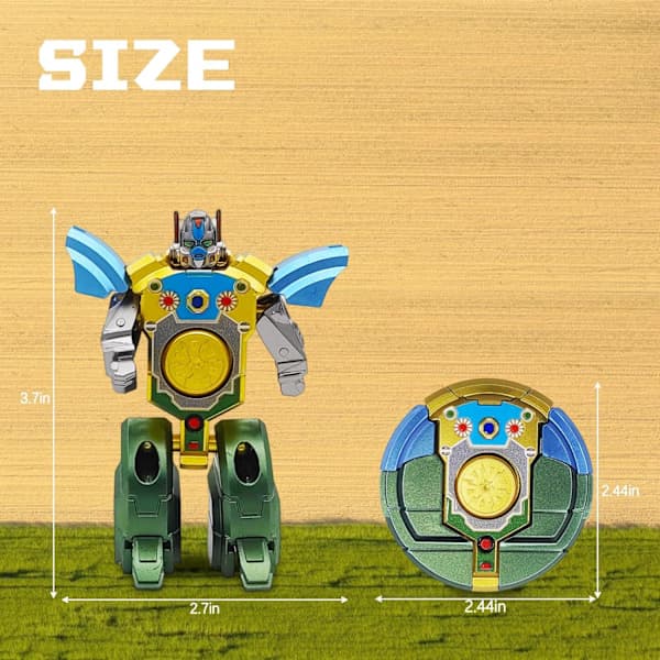 Transformerbara Fidget Spinners – 3 Deformerbara Robotspinners för Barnkalas & Stresslindring