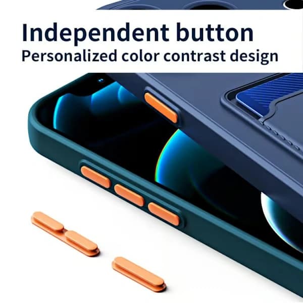 iPhone 17 Pro Cover med kortfølelse og kontrastknapper - TPU Hvid
