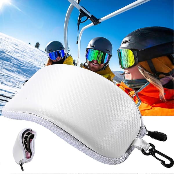 Goggle Protector Case Vattentät Cool med Dragkedja Lätt att Bära Sportglasögonfodral för Utomhusbruk