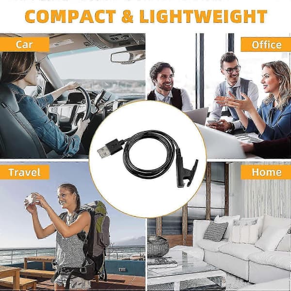 Oplader Kompatibel Med Garmin Vivomove Hr Approach S20 Forerunner 735xt 235