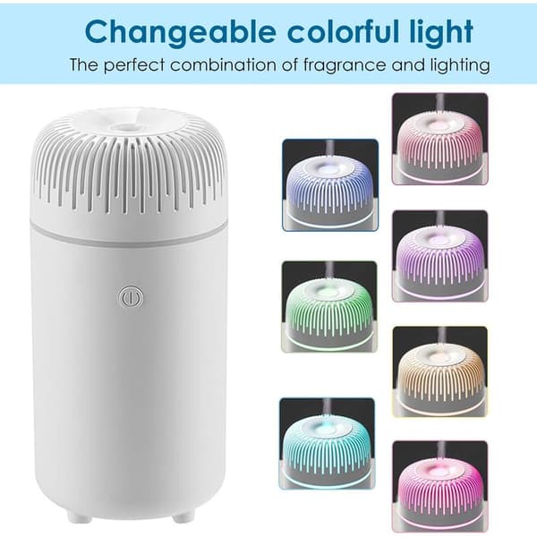 Mini USB bil æterisk olie diffuser, bærbar aromaterapi luftfugter
