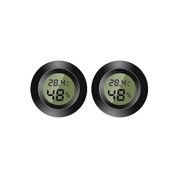 Digitalt indendørs termometer - Mini hygrometer - Digital LCD-skærm - Luftfugter til luftfugter, kælder, babyværelse (2)