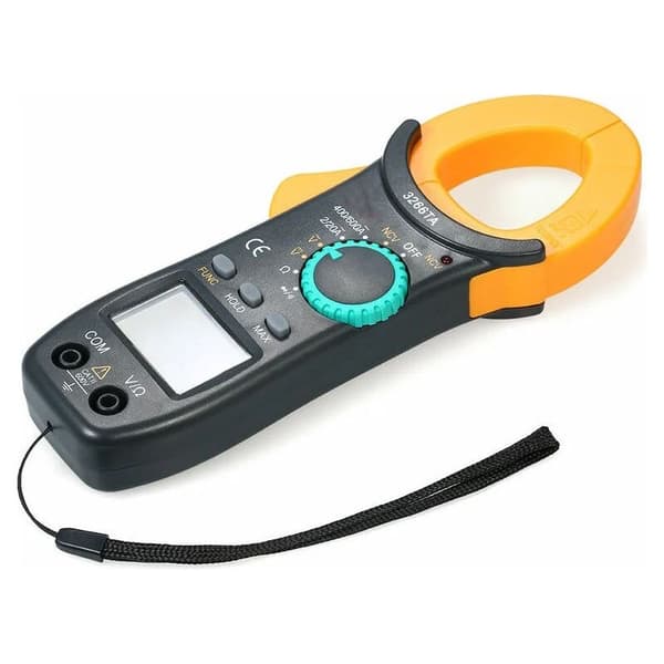 2000 tællinger digitalt tangmeter – måler AC/DC-strøm, spænding, modstand – baggrundsbelyst LCD-display – berøringsfri detektion