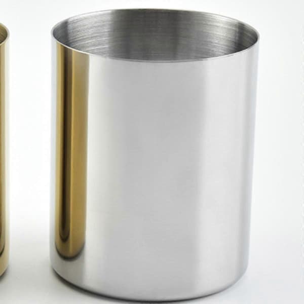 Penkop/holder i rustfrit stål, blyantkrukke, pennekrukke, makeupbørsteholder, skrivebordsarrangør