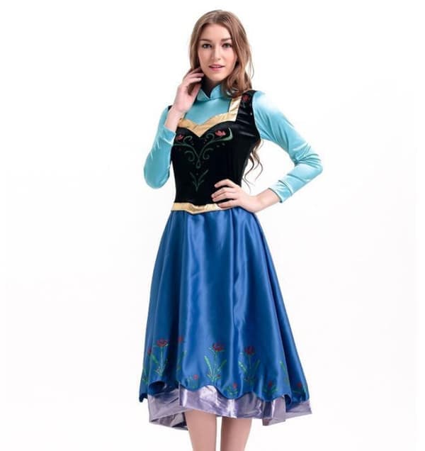 Prinsessa Annan mekko Halloween Cosplay -asu L L