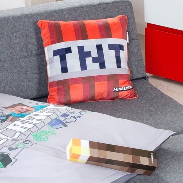 ROBA LED Lommelygte - Minecraft - USB Genopladelig - 4 Farver - Vægmontering