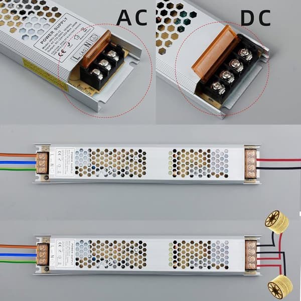 12V 25A 300W LED-transformator, AC til DC strømforsyning for lavspent LED-belysning