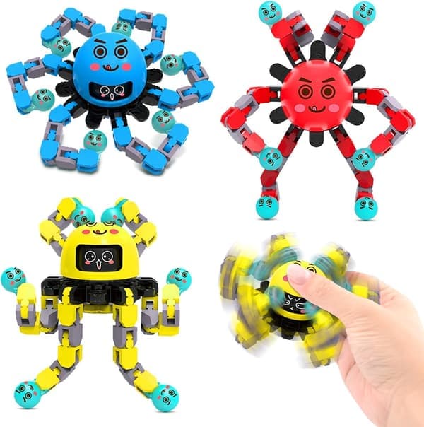 Muunneltavat Fidget Spinnerit – 3 aistilelua lapsille ja aikuisille, joilla on autismi tai ADHD Multicolored A