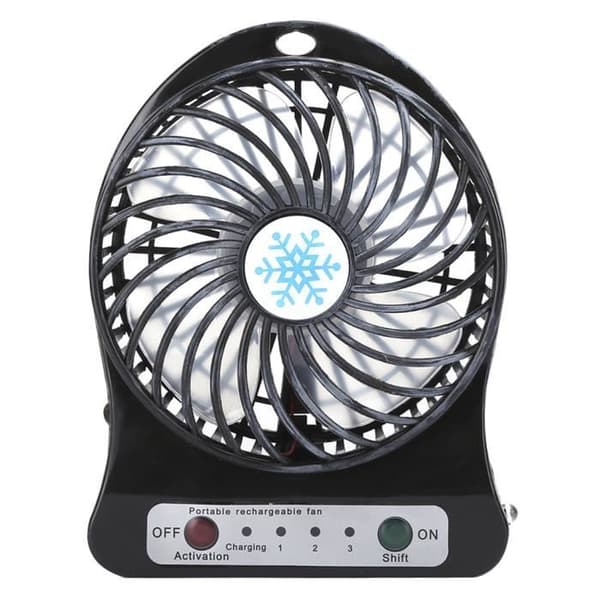 Miniskrivebordsventilator - SURENHAP - Bærbar - USB-drevet - 3 hastigheder - 60 dB støjniveau