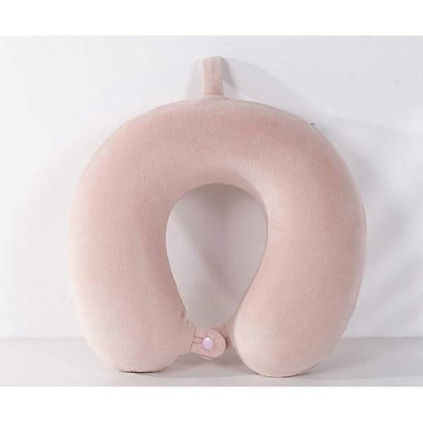 1 st 30*30cm Rosa resekudde, nackkudde i memoryskum, stödkudde