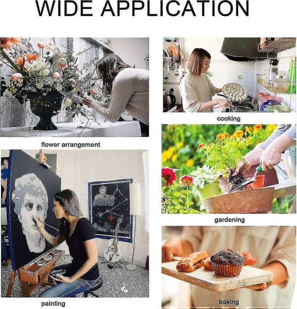 Hageforkle Dame Kryssryggforkle Med Lommer Japansk Forkle For Arbeid Hagearbeid Matlaging Maling Baking