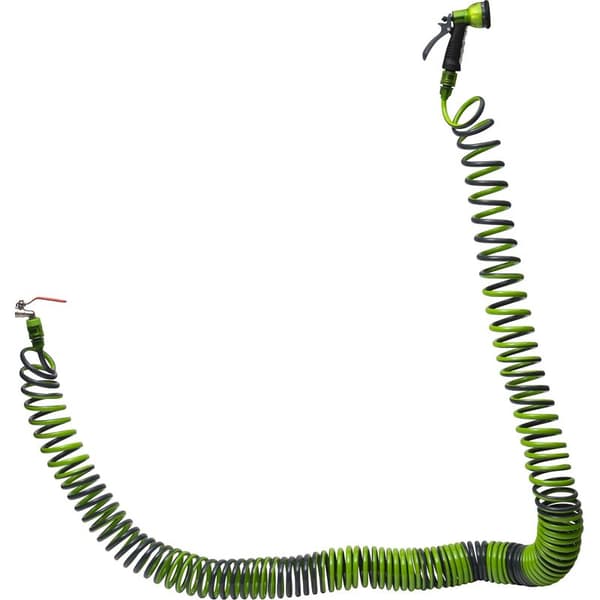 Werka Pro – 30m Spiralslang – 12mm Diameter – 2-4 bar Tryck – 7-Funktions Multi-Jet Sprutpistol Ingår – För Effektiv Vattning