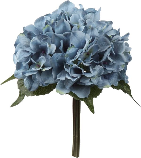 Hortensia konstgjord blomma-blå