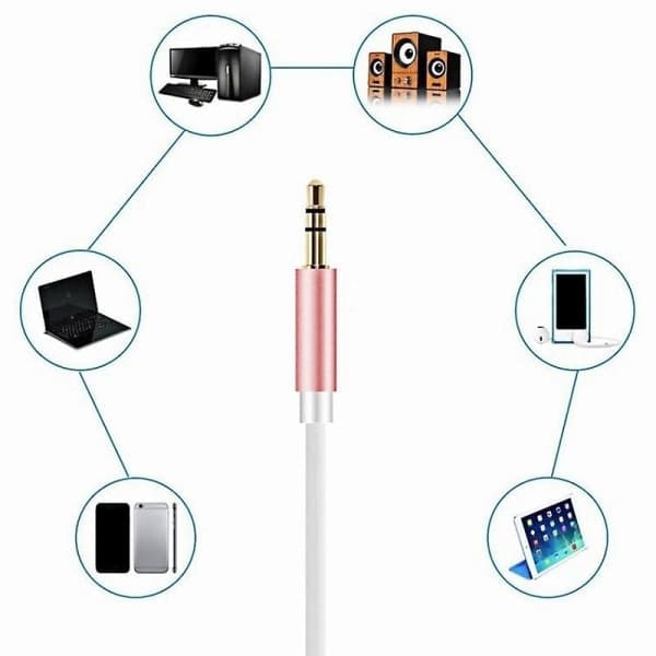 Aux-kabel til iPhone, bil-aux-kabel, Apple til 3,5 mm aux-kabel - 1 m