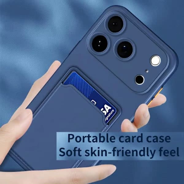 iPhone 17 Pro Card-Sense -kotelo kontrastinäppäimillä - TPU violetti