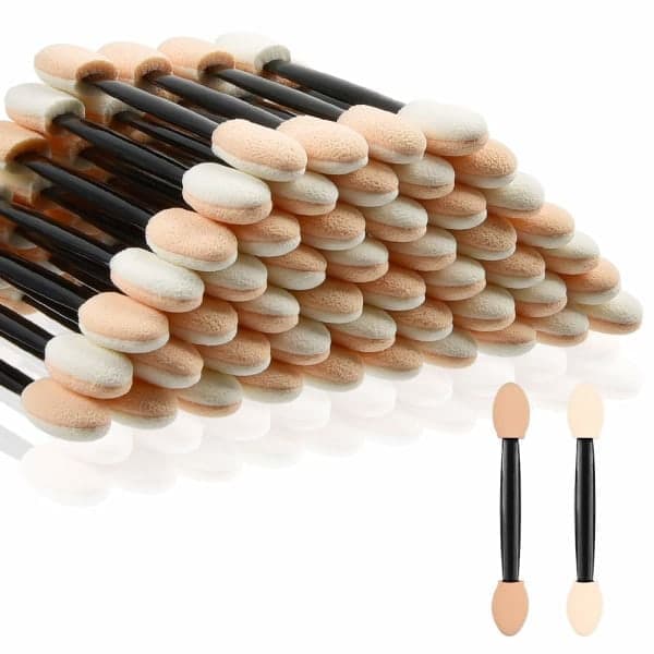 50-pack ögonskuggsapplikatorer, ögonskuggsborste svamp