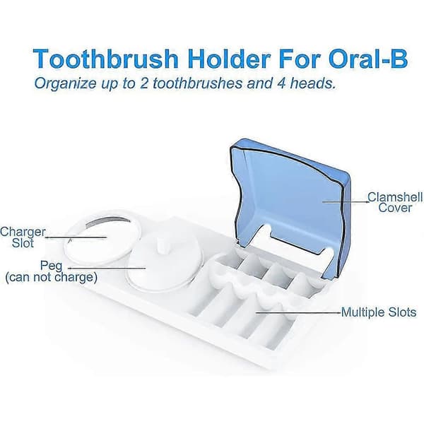 Elektrisk tannbørstehodeholder Lader Base Stativ Organizer For Braun Oral-b
