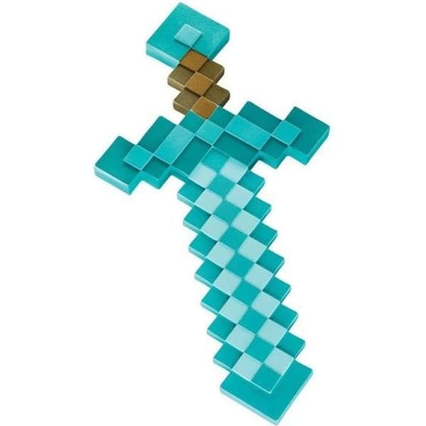 Minecraft Diamantsverd - Half Moon Bay BBQ - Hvit/Blå/Brun - Voksen