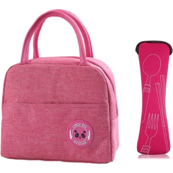 Matpose - Rosa - Isolert 6L - Vanntett - 5-delt bestikksett - Moderne design