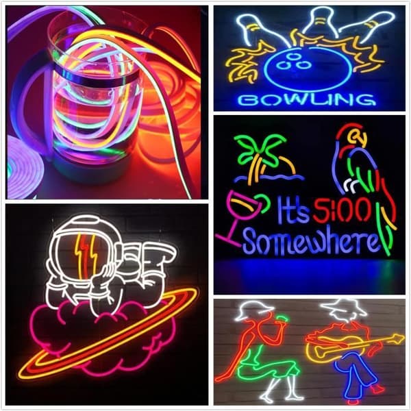 Flexibel Neon LED-list - 5M - IP65 Vattentät - Orange Orange