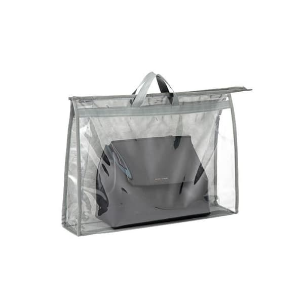 Förvaringsväska - Handväskorganisatör - Transparent - Dammtät - 3-pack - Grå