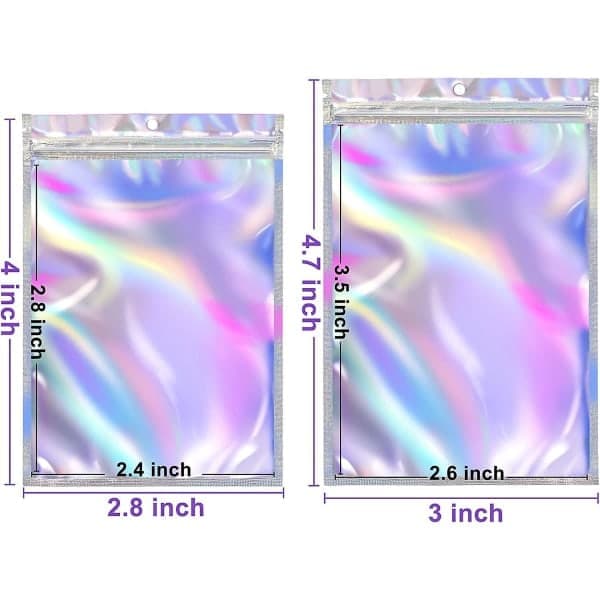 200 luktfrie ziplock-poser - aluminiumsposer for luktfri oppbevaring