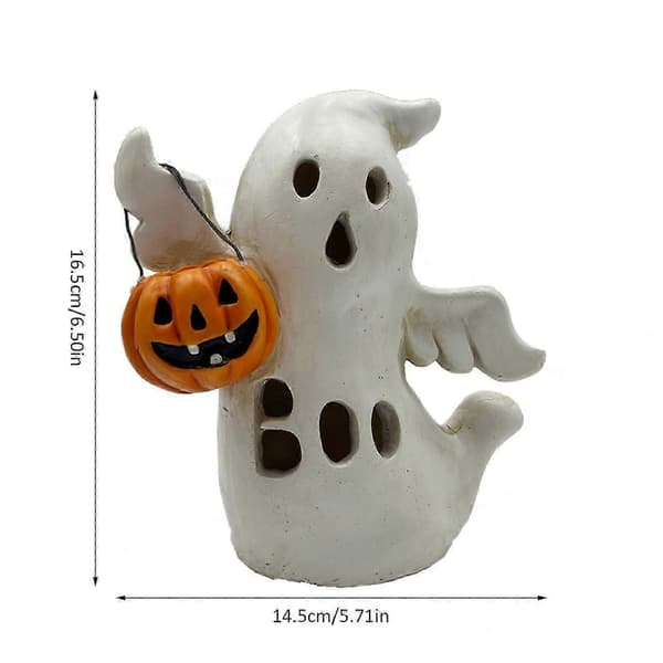 Julpynt Halloween Presentdekorationer Pumpaspökhantverk Hartsspökstaty_c24070224