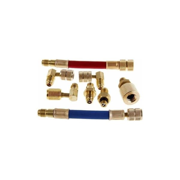 Luftkonditionering Kylkonverteringsadapter R134A R12 Nätadapter Slangsats
