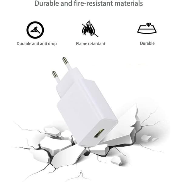 Pakke med 2 USB 5V 2A Opladere, Universal Strømadapter til Smartphones, Tablets og Tilbehør