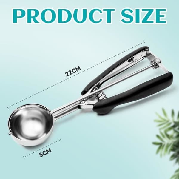 Glasskopa - Rostfritt Stål - 5 CM - Ergonomisk - Diskmaskinssäker - Köksredskap