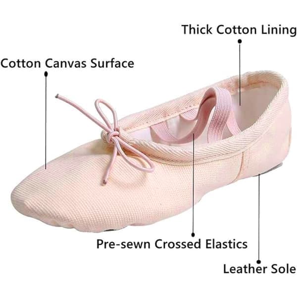 Bløde balletsko til børn og voksne, tåsko til dans, sneakers, balletdans, yoga, gymnastik, split-sål til voksne, hjemmesko