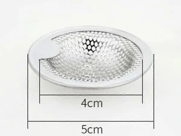 Vaskesi i rustfrit stål, sæt med 4 (5 cm)