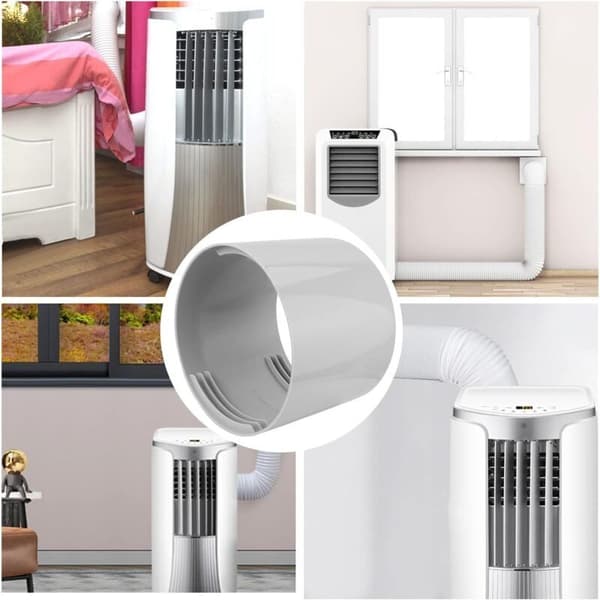Udstødningsslangeadapter til klimaanlæg Ø13cm - PVC ventilationsslangeforbindelse til bærbart klimaanlæg