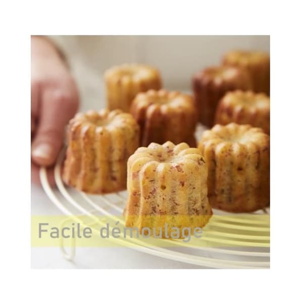 Bageform - Silikone - 18 Mini - Riflet - Højde 4 cm - Ø 35 mm