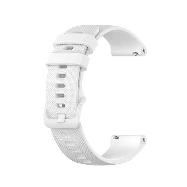 For Garmin Vivoactive 4 22mm silikonrem hvit White