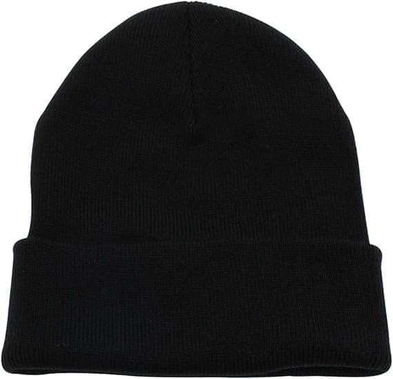 Topphatt män kvinnor - Unisex vikbar enfärgad stickad mössa