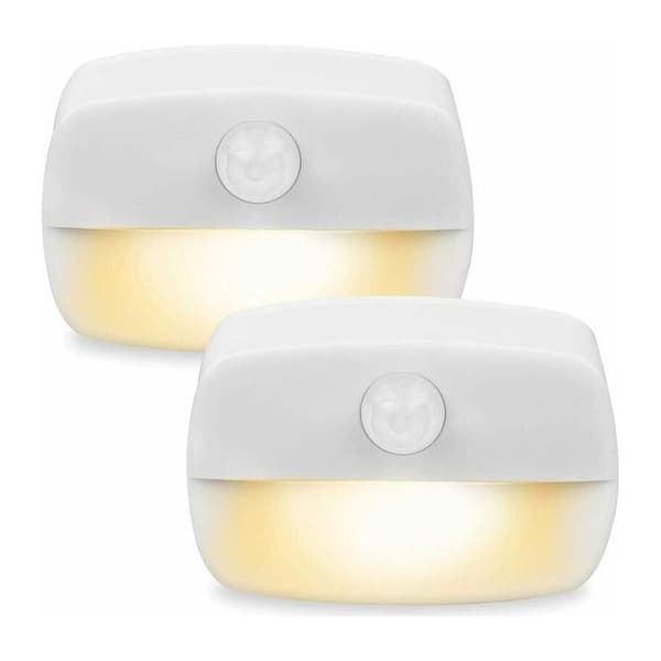 Rörelsesensorlampa - LED Nattlampa - Inomhus - Batteridriven - 2-pack