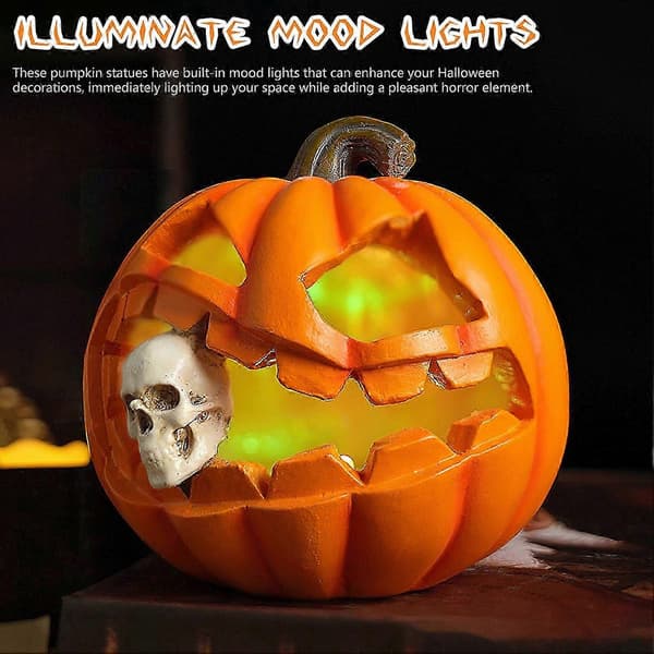 Halloween Pumpalykta Dekor Halloween Söt Spöklik Spökpumpa Prydnad