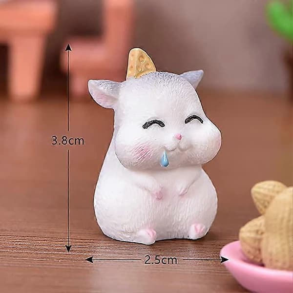 Mini Hamsterdyr Naturfigurer Kagepynt, Samlelegetøj