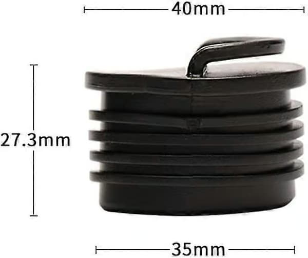 4 stycken kajak dräneringspluggar, kajak dräneringshålsproppar, svarta