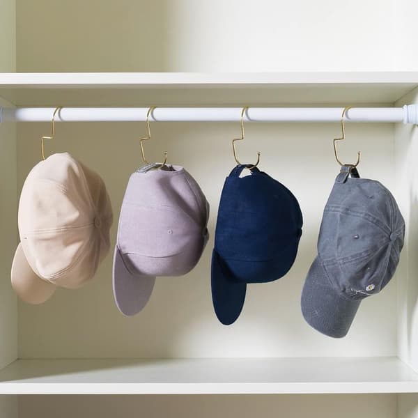 12 Champagne metallväskhängare, garderobsorganisatör