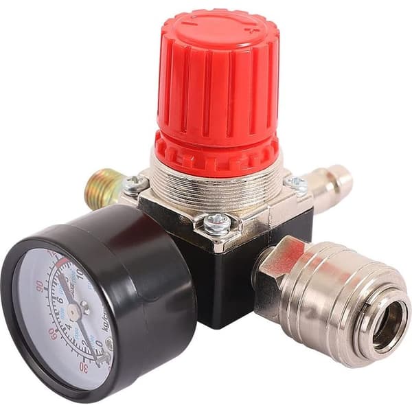 1/4\" Luftkompressor Tryckregulator – 180psi Lufttrycksregulator – 1/4\" PT Gängad Anslutning – Enkel Installation